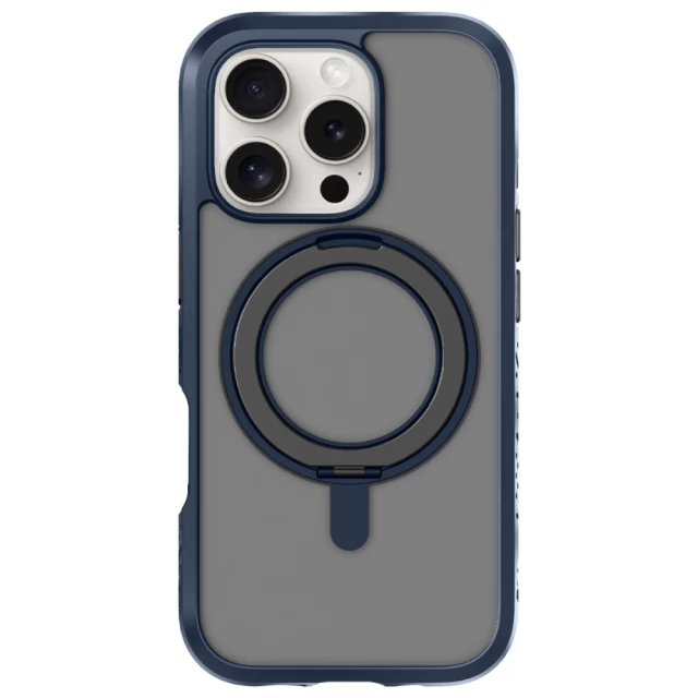 Чехол LAUT CRYSTAL MATTER для iPhone 16 Pro Denim Blue with MagSafe (L_IP24B_CM_BL)