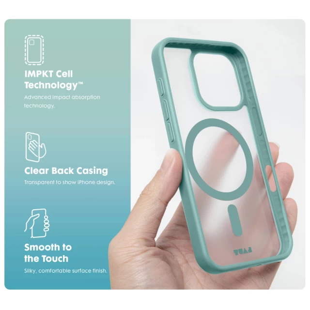 Чехол LAUT HUEX PROTECT для iPhone 16 Pro Max Silt Green with MagSafe (L_IP24D_HPT_GN)