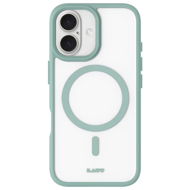 Чехол LAUT HUEX PROTECT для iPhone 16 Silt Green with MagSafe (L_IP24A_HPT_GN)