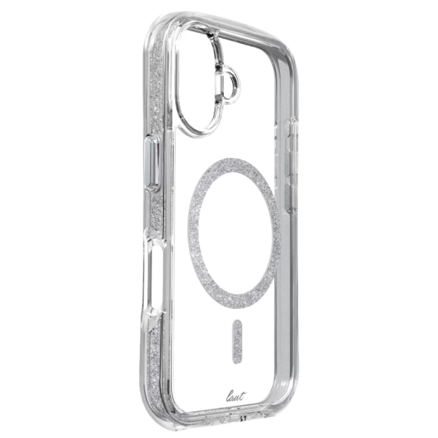 Чохол LAUT AERO SPARKLE для iPhone 16 Plus Crystal Silver with MagSafe (L_IP24C_AS_SL)