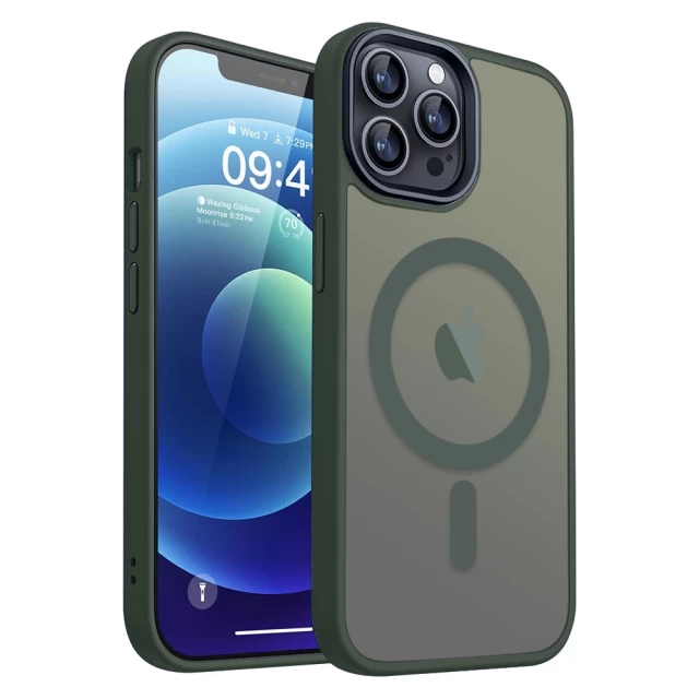 Чохол Upex HyperMat для iPhone 12 | 12 Pro Dark Green with MagSafe (UP172193)