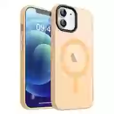 Чехол для iPhone 12 | 12 Pro WAVE Matte Insane Case with Magnetic Ring Yellow