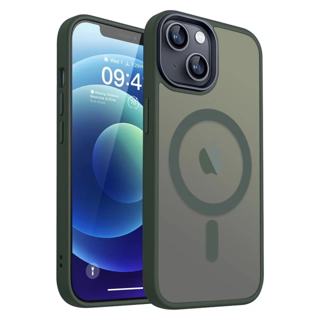 Чехол Upex HyperMat для iPhone 13 Dark Green with MagSafe (UP172201)
