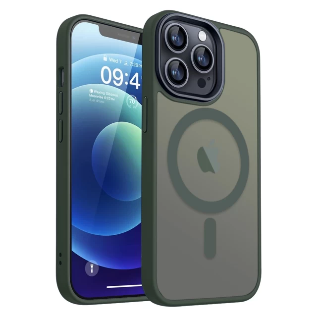 Чехол Upex HyperMat для iPhone 13 Pro Dark Green with MagSafe (UP172205)
