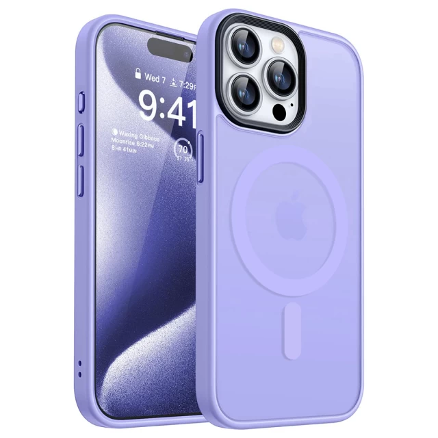 Чохол Upex UltraMat для iPhone 15 Pro Max Purple with MagSafe (UP172178)
