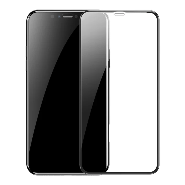 Защитное стекло Baseus Full Coverage Curved Tempered Glass 0.3 mm Black (2 pcs pack) For iPhone 11 Pro/XS/X (SGAPIPH58S-KC01)