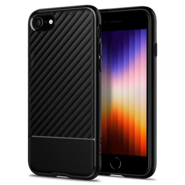 Чехол Spigen для iPhone SE 2020/8/7 Core Armor Matte Black (ACS00881)