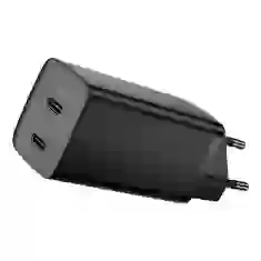 Мережевий зарядний пристрій Baseus GaN2 Lite QC 65W 2xUSB-C Black (CCGAN2L-E01)