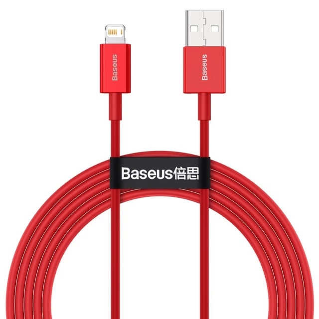Кабель Baseus Superior Series Fast Charging USB-A to Lightning 2m Red (CALYS-C09)