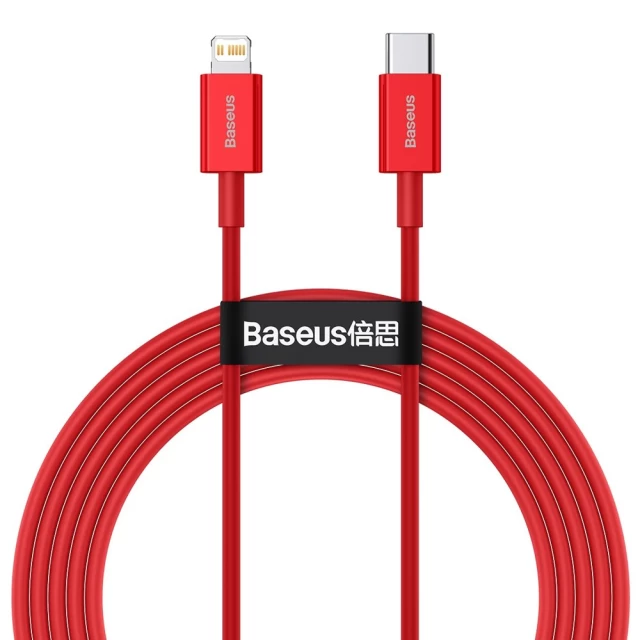 Кабель Baseus Superior Series Fast Charging PD USB-C to Lightning 2m Red (CATLYS-C09)