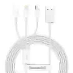 Кабель Baseus Superior Series Fast Charging USB-A to USB-C/Lightning/Micro-USB 1.5m White (CAMLTYS-02)