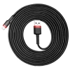 Кабель Baseus Cafule USB-A to Lightning 3m Black/Red (CALKLF-R91)