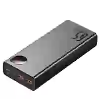 Портативний зарядний пристрій Baseus Adaman Metal Digital Display 65W 20000mAh QC3.0/PD3.0 Power Bank Black (PPIMDA-D01)