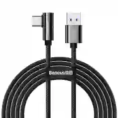 Кабель Baseus Legend Series Elbow Fast Charging 66W USB-A to USB-C 2m Black (CATCS-C01)