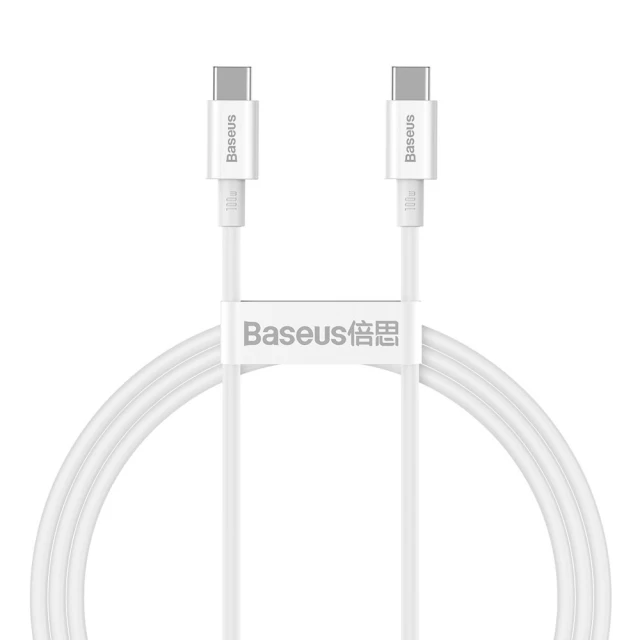 Кабель Baseus Superior Series Fast Charging PD USB-С to USB-С 1m 100W White (CATYS-B02)
