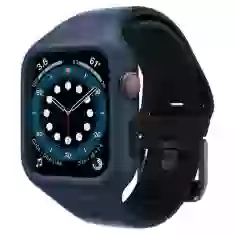 Чохол і ремінець Spigen для Apple Watch 44 mm Liquid Air Pro Blue (ACS02225)
