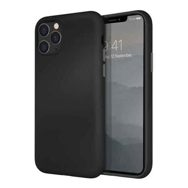 Чохол Uniq Lino Hue для iPhone 11 Pro Black (UNIQ-IP5.8HYB(2019)-LINOHBLK)