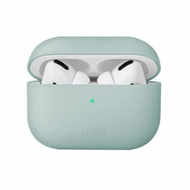 Чехол Uniq Lino Silicone для AirPods Pro Mint Green (UNIQ-AIRPODSPRO-LINOMINT)