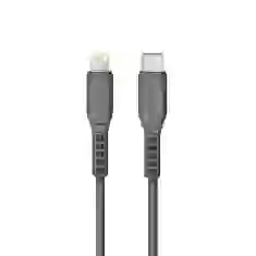Кабель Uniq MFI Flex USB-C- Lightning 18W 1.2 m Nylon Gray / Charcoal Gray (UNIQ-FLEX(CTMFI)-GREY)