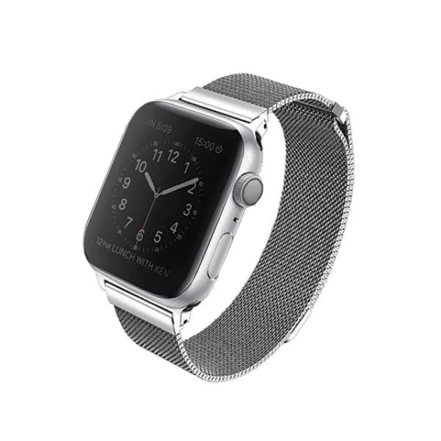 Ремінець Uniq Dante для Apple Watch 41 | 40 | 38 mm Silver/Sterling Silver (UNIQ-40MM-DANSIL)