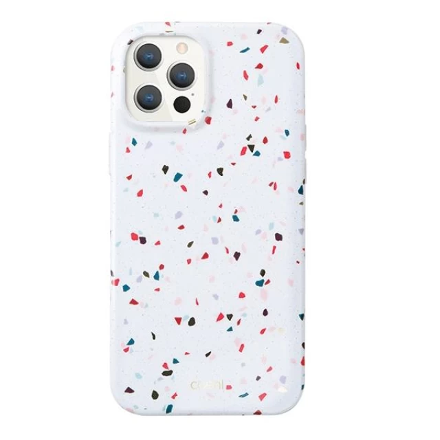 Чохол Uniq Coehl Terrazzo для iPhone 12 Pro Max Natural White (UNIQ-IP6.7HYB(2020)-TEZWHT)