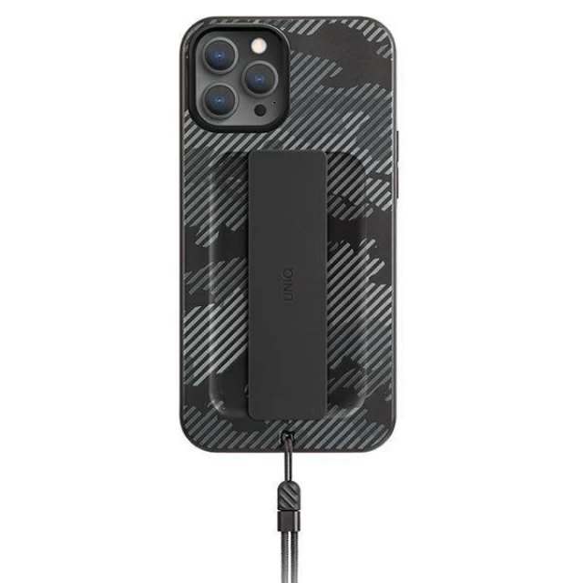 Чехол Uniq Heldro для iPhone 12 Pro Max Charcoal Camo Antimicrobial (UNIQ-IP6.7HYB(2020)-HELDECC)
