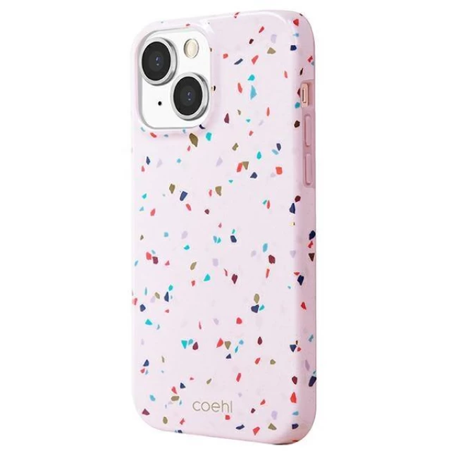 Чохол Uniq Coehl Terrazzo для iPhone 13 Blush Pink (UNIQ-IP6.1HYB(2021)-TEZPNK)