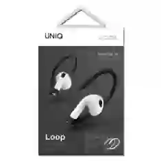 Спортивные фиксаторы для AirPods Uniq Loop Black/White (UNIQ-LSPORTSEHKS-WHTBLK)