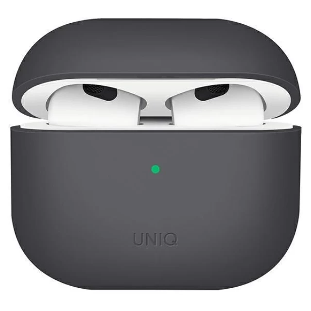 Чохол Uniq Lino Silicone для AirPods 3 Ash Grey (UNIQ-AIRPODS(2021)-LINOGRY)