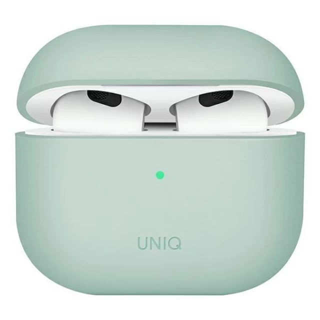 Чехол Uniq Lino Silicone для AirPods 3 Mint Green (UNIQ-AIRPODS(2021)-LINOGRN)