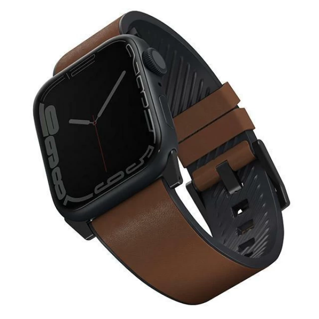 Ремінець Uniq Straden для Apple Watch 49 | 45 | 44 | 42 mm Brown (UNIQ-45MM-STRABWN)