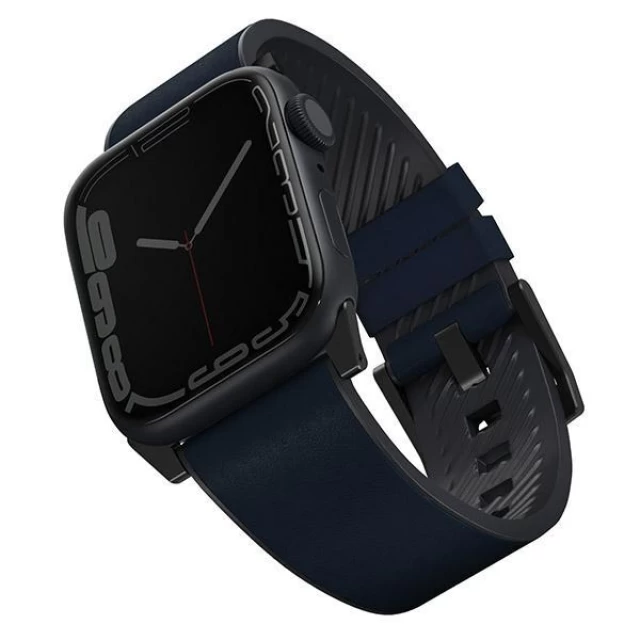 Ремінець Uniq Straden для Apple Watch 49 | 45 | 44 | 42 mm Blue (UNIQ-45MM-STRABLU)