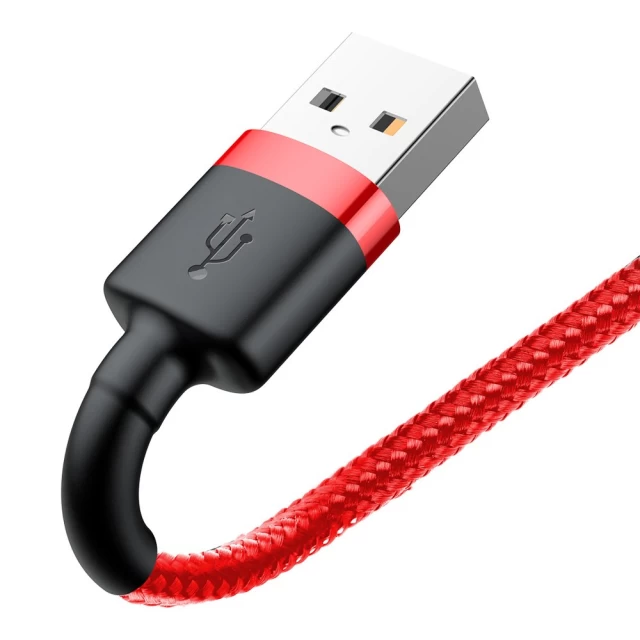 Кабель Baseus Kevlar Cable USB for Lightning 2A 0.5M Gray+Red (CALKLF-A09)