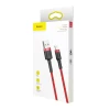 Кабель Baseus Kevlar Cable USB for Lightning 2A 0.5M Gray+Red (CALKLF-A09)