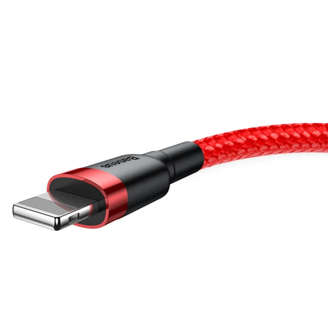 Кабель Baseus Kevlar Cable USB for Lightning 2A 1M Gray+Red (CALKLF-B09)