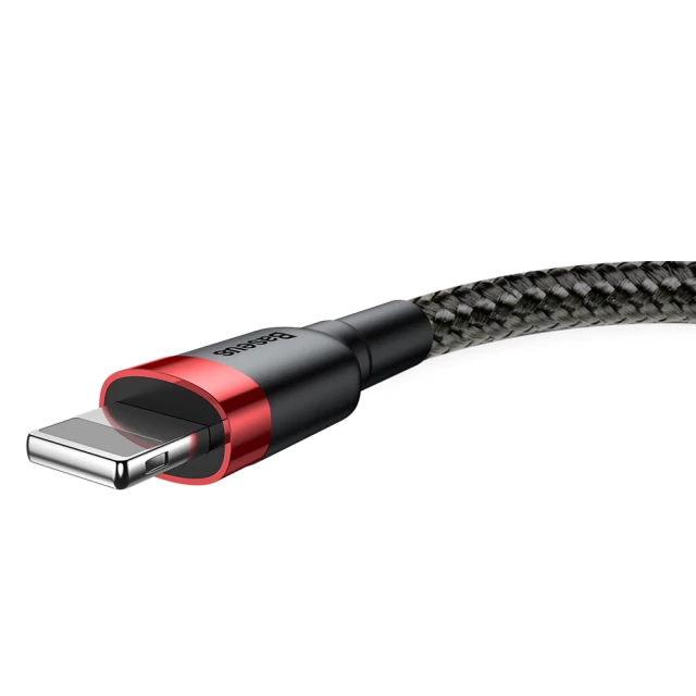 Кабель Baseus Kevlar Cable USB for Lightning 2A 1M Red+Black (CALKLF-B19)