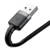 Кабель Baseus Kevlar Cable USB for Lightning 1.5A 2M Gray+Black (CALKLF-CG1)