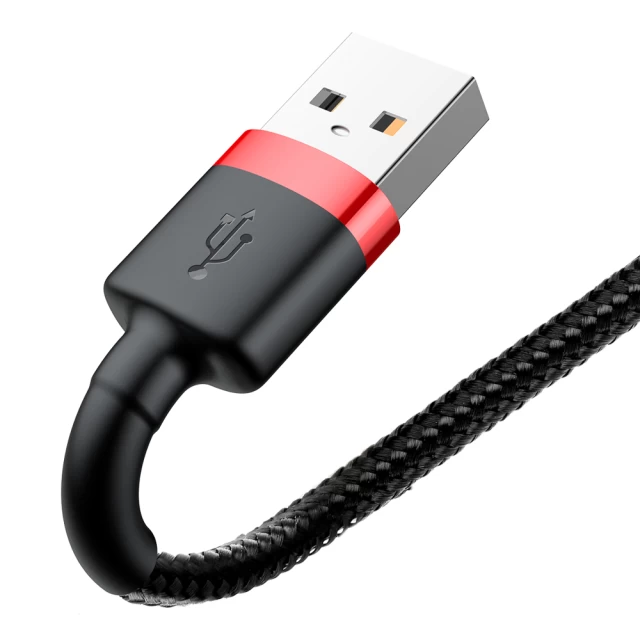 Кабель Baseus Kevlar Cable USB for Lightning 1.5A 2M Red+Black (CALKLF-C19)
