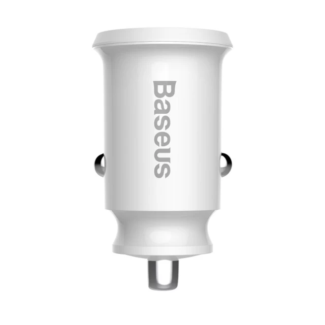 Автомобильное зарядное устройство Baseus Grain Car Charger 3.1A dual-USB White (CCALL-ML02)
