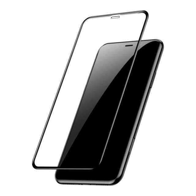 Защитное стекло Baseus Full Coverage Curved Tempered Glass 0.3 mm Black (2 pcs pack) For iPhone 11/XR (SGAPIPH61S-KC01)