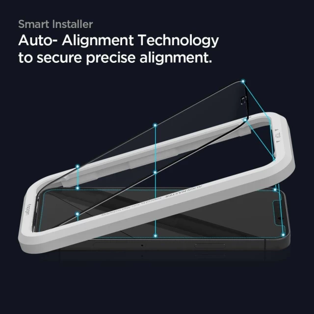 Защитное стекло Spigen для iPhone 12 Pro Max Glas tR ALM FC Black (2 Pack) (AGL01792)