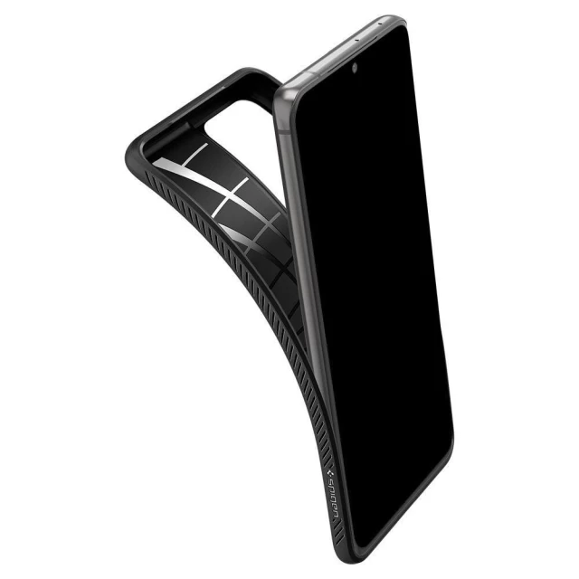Чехол Spigen для Galaxy S21 Ultra Liquid Air Matte Black (ACS02350)