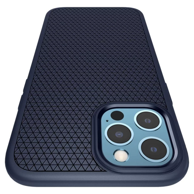 Чохол Spigen для iPhone 12 Pro Max Liquid Air Navy Blue (ACS02247)