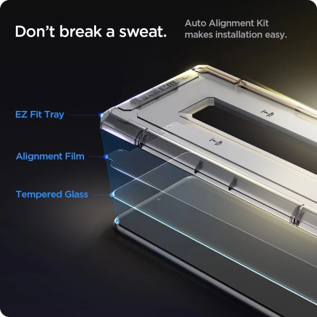 Защитное стекло Spigen для Samsung Galaxy S21 Plus EZ Fit GLAS.tR (2 Pack) (AGL02537)