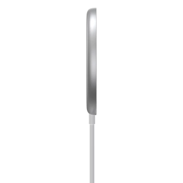 Бездротовий зарядний пристрій Baseus Simple Mini Magnetic 15W White with MagSafe (WXJK-F02)