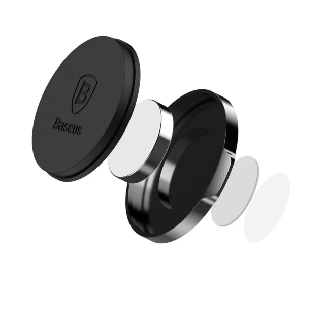 Автодержатель Baseus Small Ears Series Magnetic Suction Bracket Flat Type Black (SUER-C01)