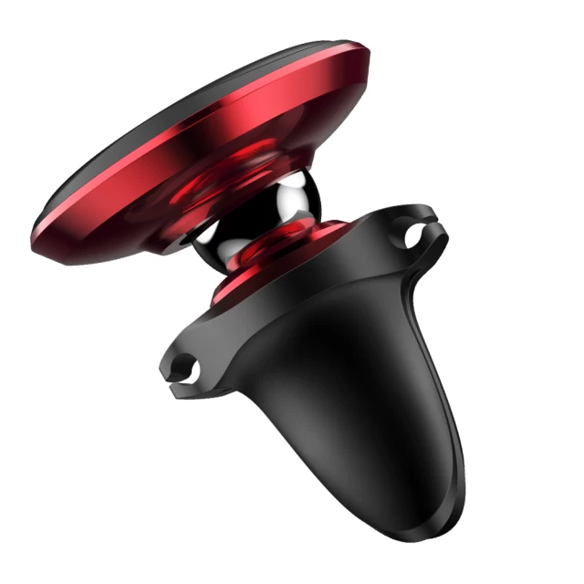 Автотримач Baseus Magnetic Air Vent Car Mount With Cable Clip Red (SUGX-A09)