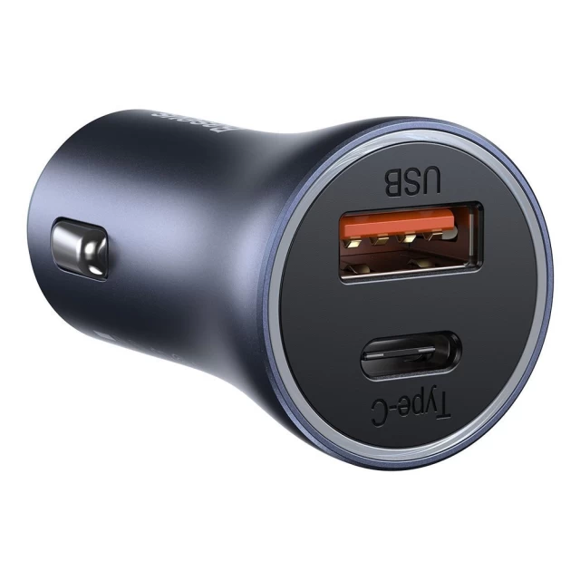 Автомобільний зарядний пристрій Baseus Golden Contactor Pro 40W USB Type-C Dark Gray (CCJD-0G)