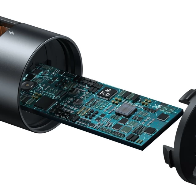 Автомобильное зарядное устройство Baseus Energy Column Bluetooth FM Launcher PPS 2USB Dark Grey (CCNLZ-C0G)