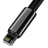 Кабель Baseus Tungsten Gold Fast Charging USB-A to Lightning 1m Black (CALWJ-01)